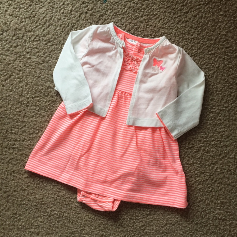 EUC Adorable Carter’s Dress & Jacket Set